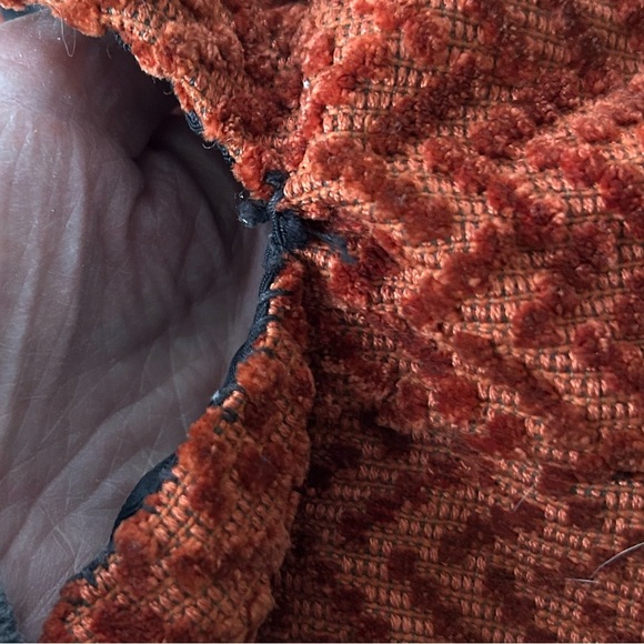 Cute Vintage Knitting Bag - Fully lined - Upholstery fabric - Wooden handles - Picture 4 of 9